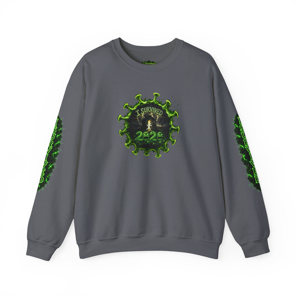 I Survived 2020 — PANDEMIC S1:E3: Director's Cut "The Jab!" Unisex Heavy Blend™ Crewneck Sweatshirt