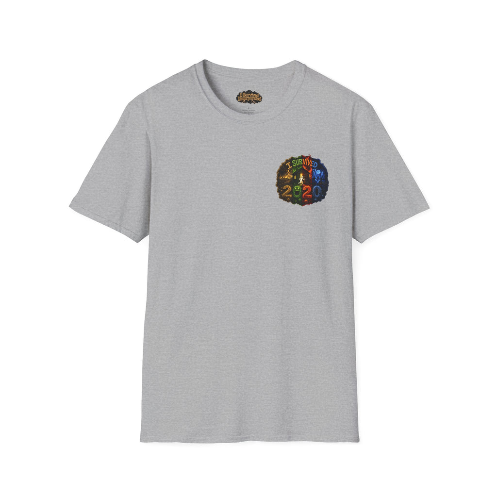 I Survived 2020 — "No Signal" Test Pattern Tee Alien Broadcast Finale Summer Premiere Unisex Softstyle T-Shirt