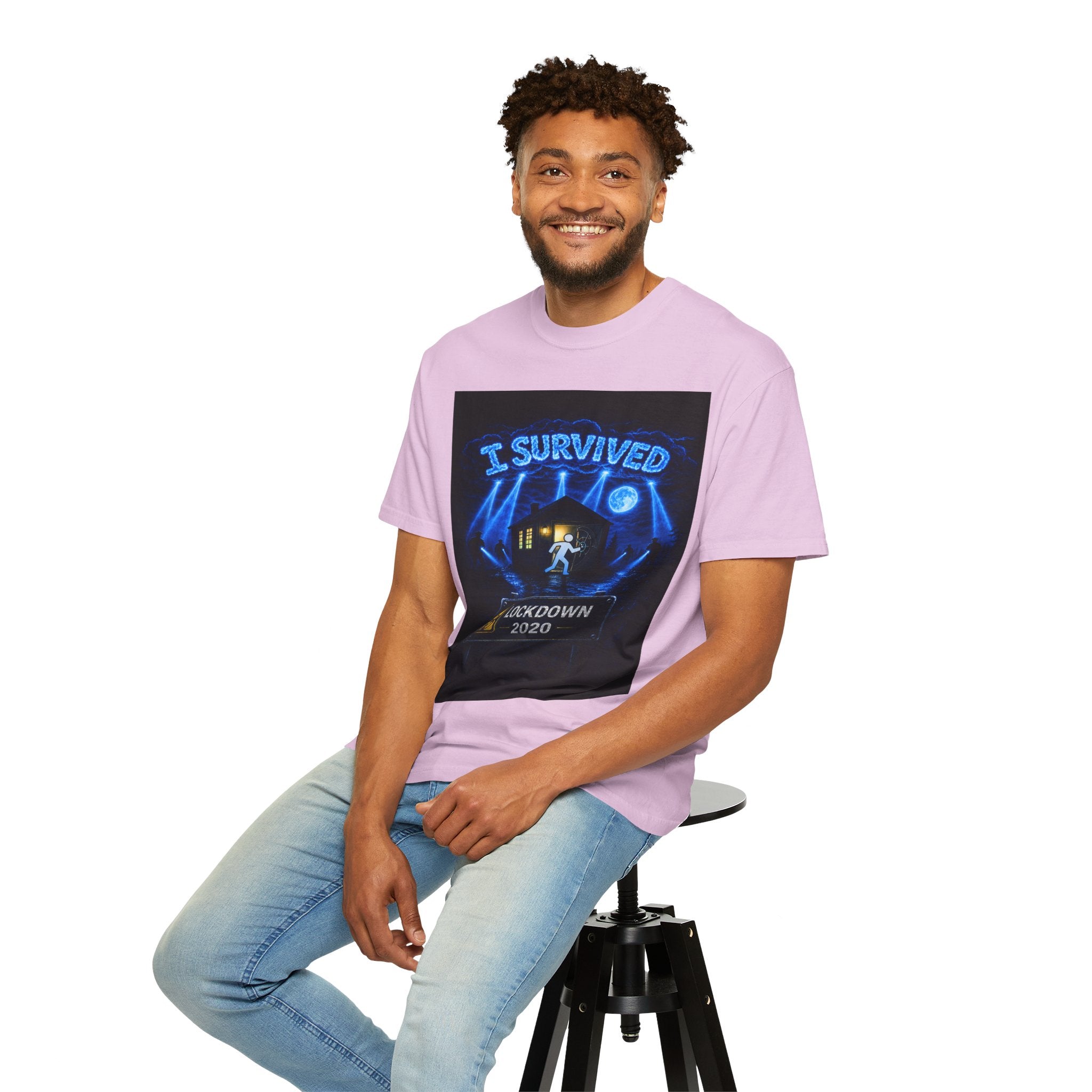 I Survived 2020 — LOCKDOWN S3:E1: "Quarantine" Unisex Garment-Dyed T-shirt