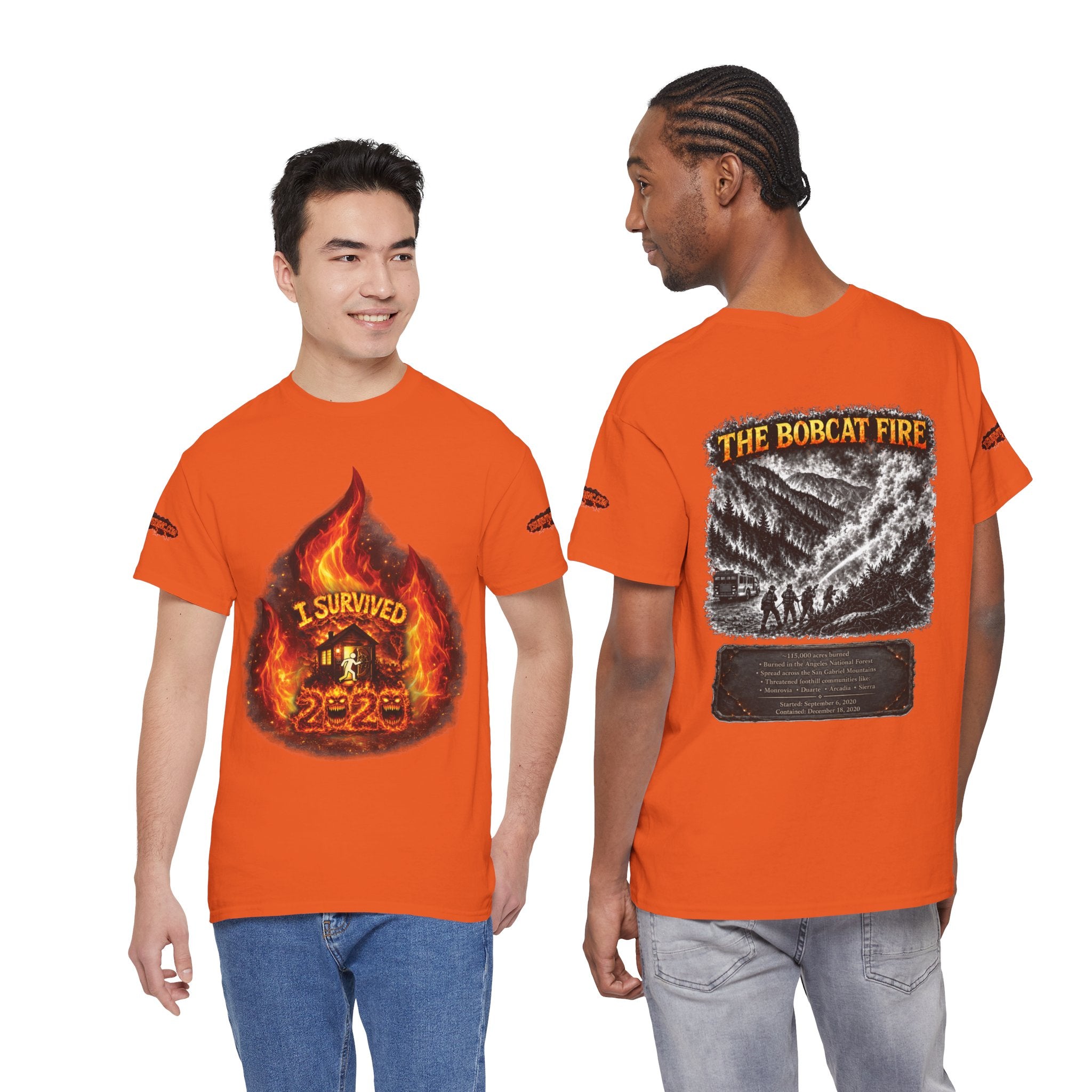 I Survived 2020 — Director's Cut S2:E2 "The Bobcat Fire" | Wildfire Edition Memorial Unisex Heavy Cotton Tee (SPECIAL EDITION)