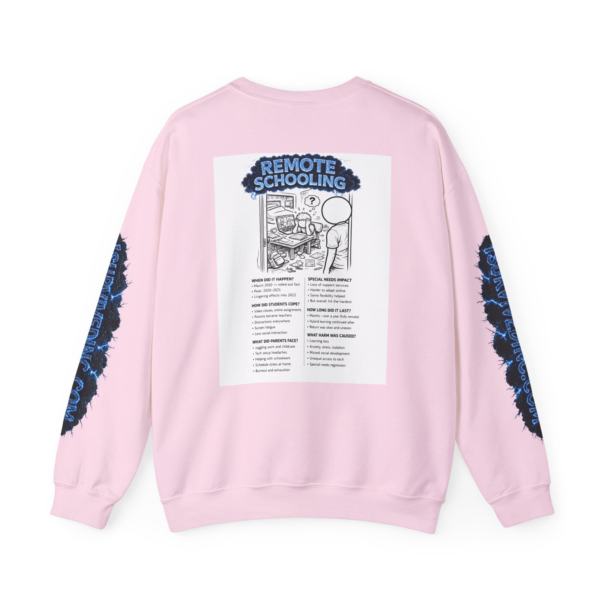 I Survived 2020 — S3:E3 "Remote Schooling" | Lockdown Edition Documentary Unisex Heavy Blend™ Crewneck Sweatshirt