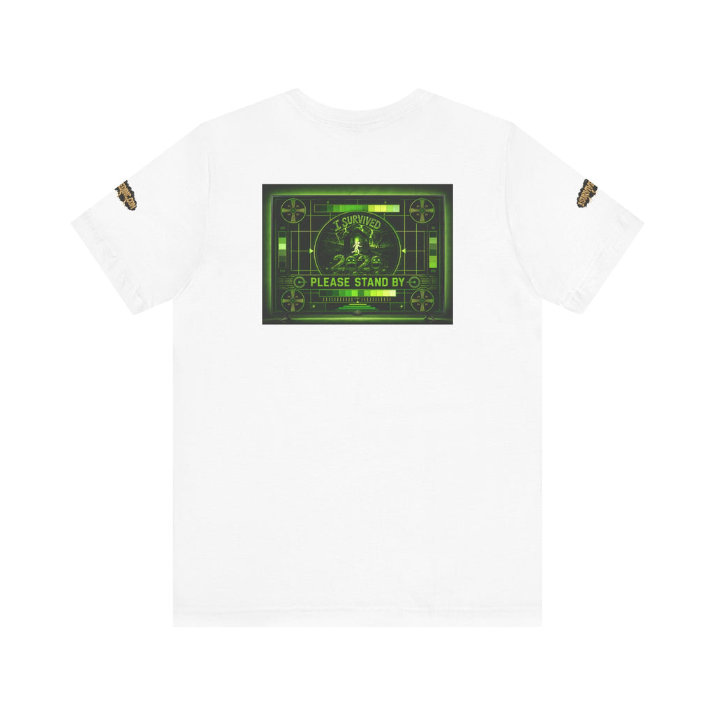 I Survived 2020 — "Please Stand By" Test Pattern Toxic Signal Tee Special Edition Summer Premiere Unisex Jersey Short Sleeve Tee