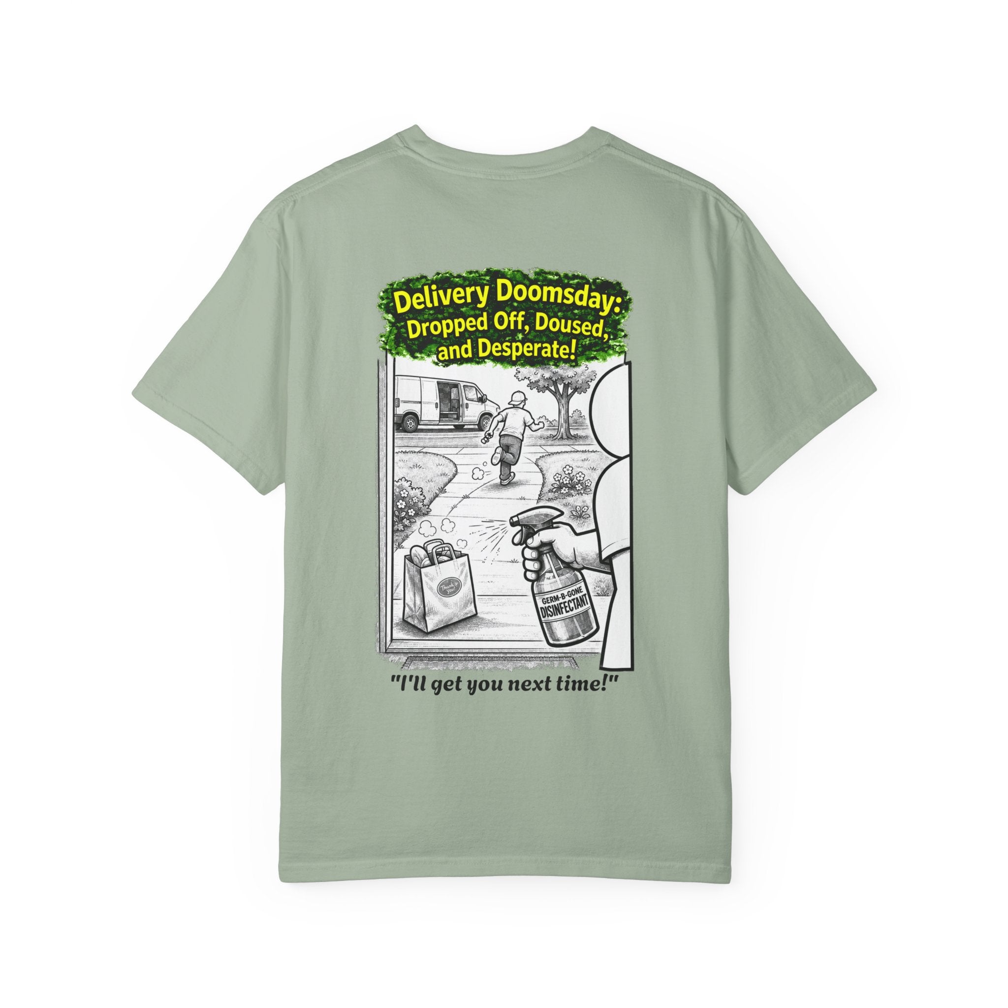 Sobreviví al 2020 — T1:E5 "Apocalipsis de Entregas" | Camiseta unisex teñida de edición Pandemia