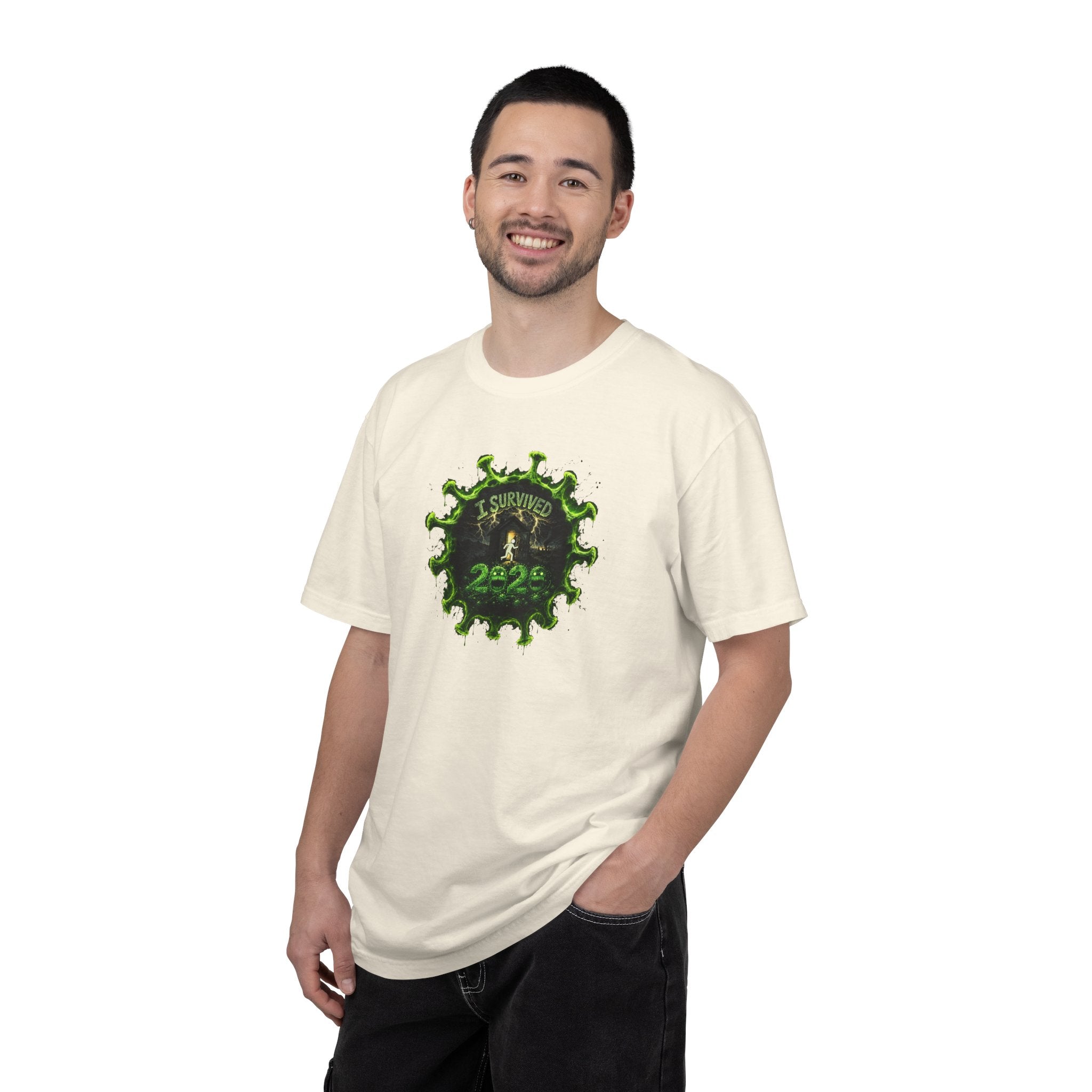 I Survived 2020 —  PANDEMIC S1:E1: Director's Cut "COVID-19: The Coronavirus" Unisex Garment-Dyed T-shirt