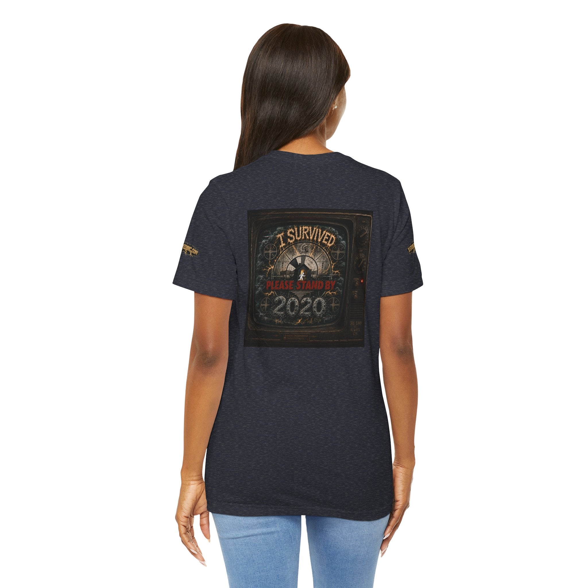 I Survived 2020 — "Please Stand By" Test Pattern Tee Special Edition Summer Premier Unisex Jersey Short Sleeve Tee