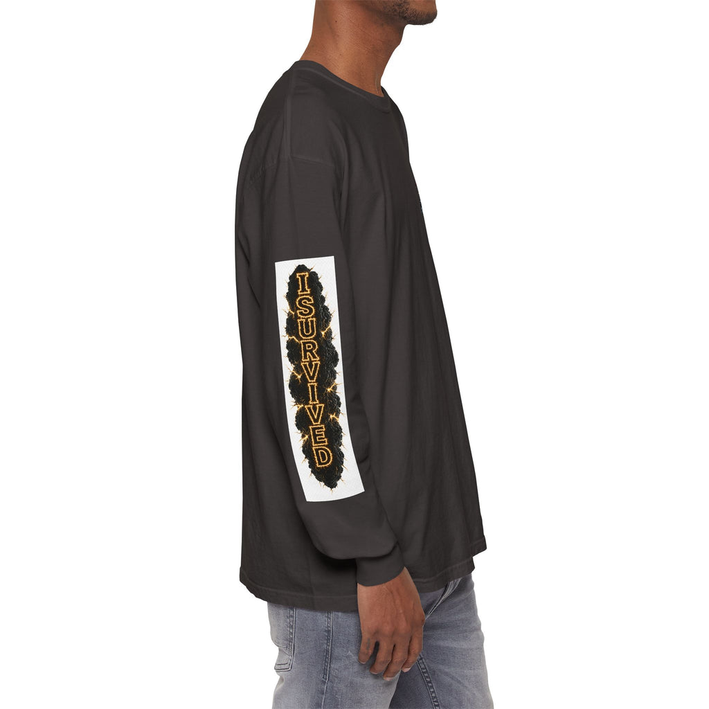 I Survived 2020 — "Please Stand By" Test Pattern Tee Special Edition Summer Premier Unisex Garment-Dyed Long Sleeve T-Shirt