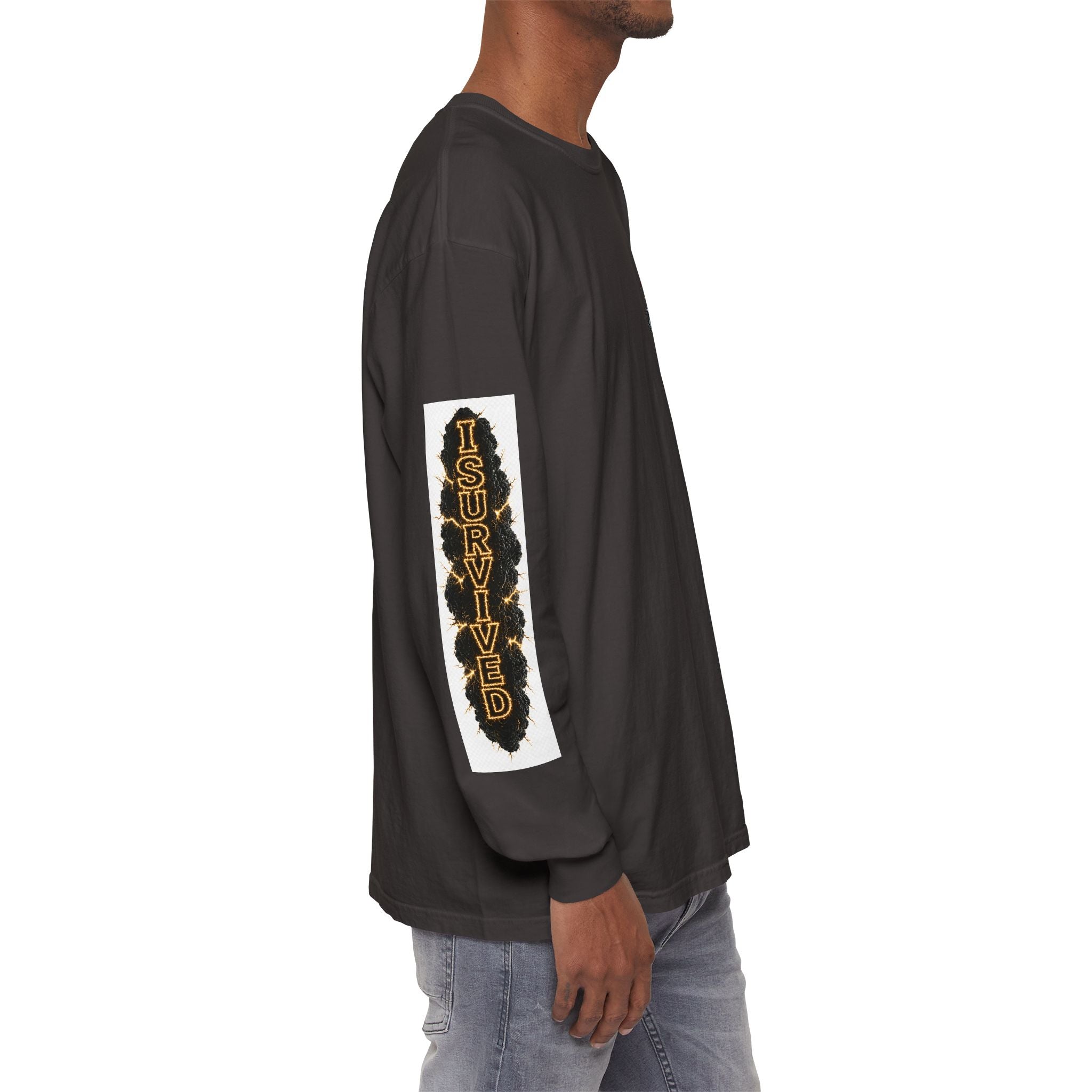 I Survived 2020 — "Please Stand By" Test Pattern Tee Special Edition Summer Premier Unisex Garment-Dyed Long Sleeve T-Shirt
