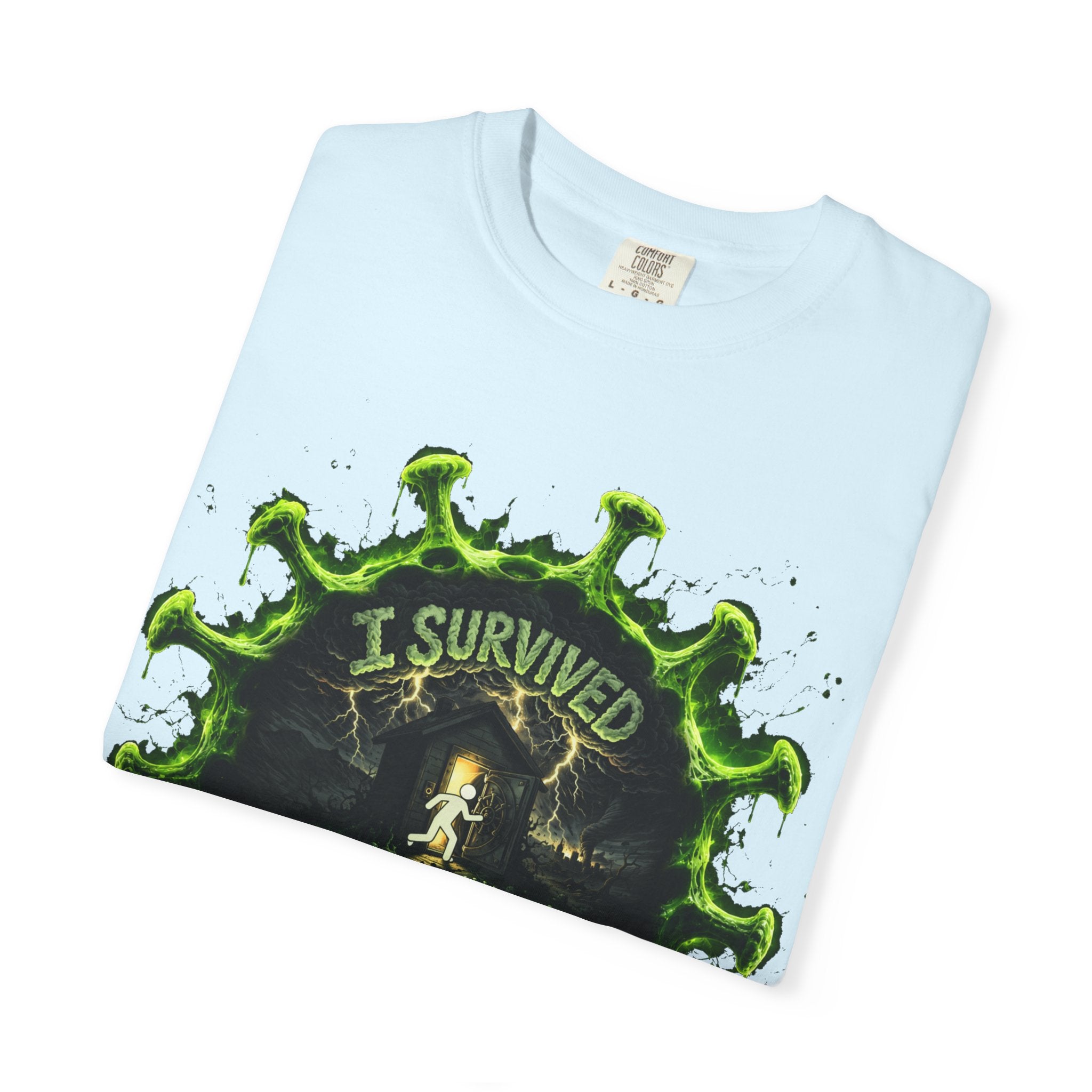 I Survived 2020 — Director's Cut S1:E3 "The Jab!" | Pandemic Edition Unisex Garment-Dyed T-shirt