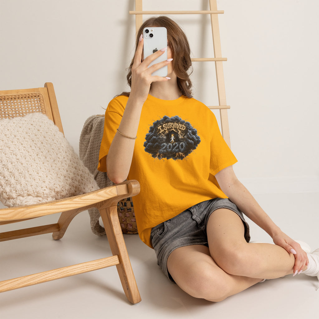I Survived 2020 — Director's Cut Original Design Teaser Tee | Season 1 Premiere Drop Unisex Heavy Cotton Tee
