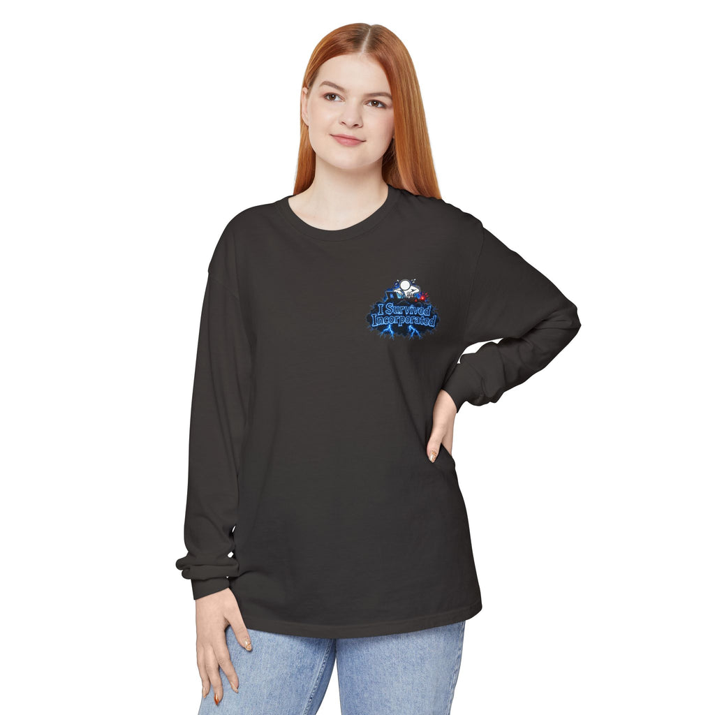I Survived 2020 — "Please Stand By" Test Pattern Tee Lockdown Edition Summer Exclusive Unisex Garment-Dyed Long Sleeve T-Shirt