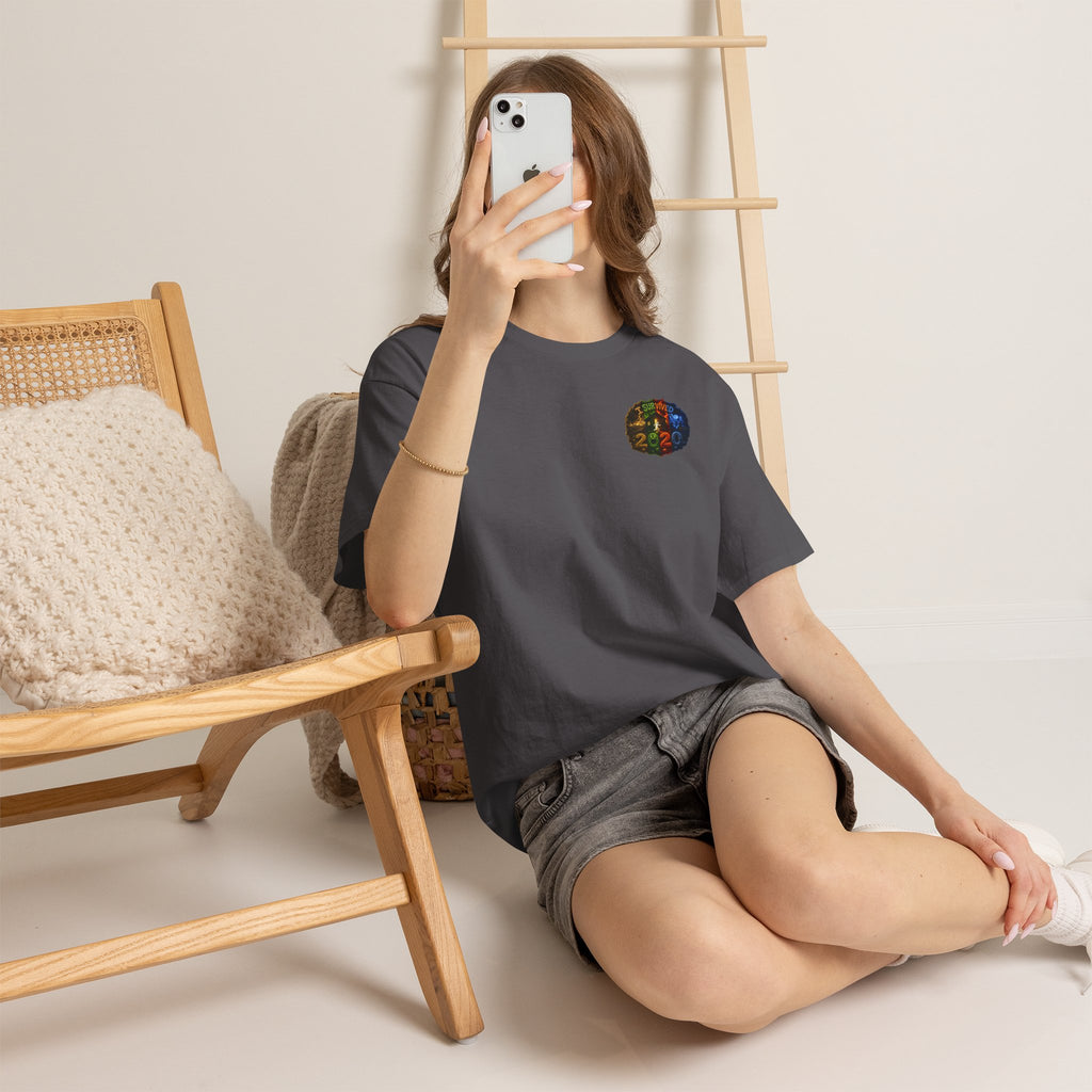 I Survived 2020 — "No Signal" Test Pattern Tee Alien Broadcast Finale Summer Premiere Unisex Heavy Cotton Tee