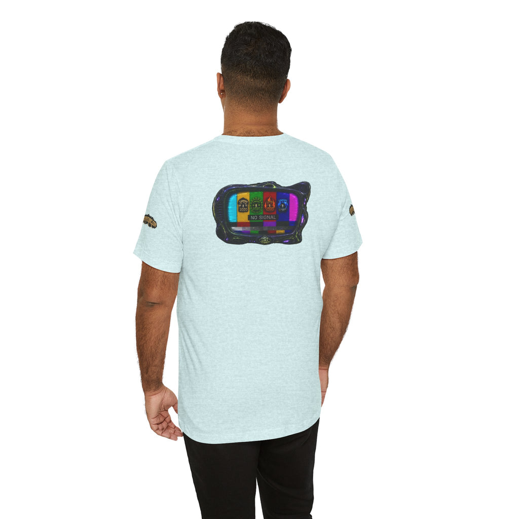 I Survived 2020 — "No Signal" Test Pattern Tee Alien Broadcast Finale Summer Premiere Unisex Jersey Short Sleeve Tee