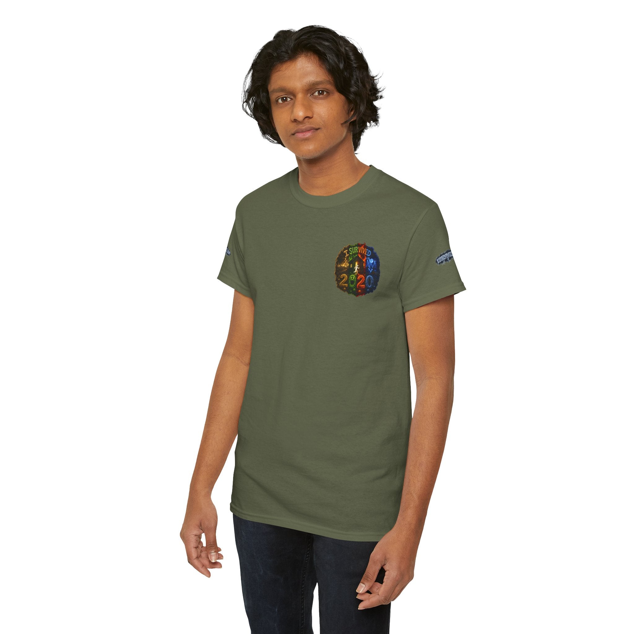 I Survived 2020 — "No Signal" Test Pattern Tee Alien Broadcast Finale Special Edition Summer Premiere Unisex Heavy Cotton Tee