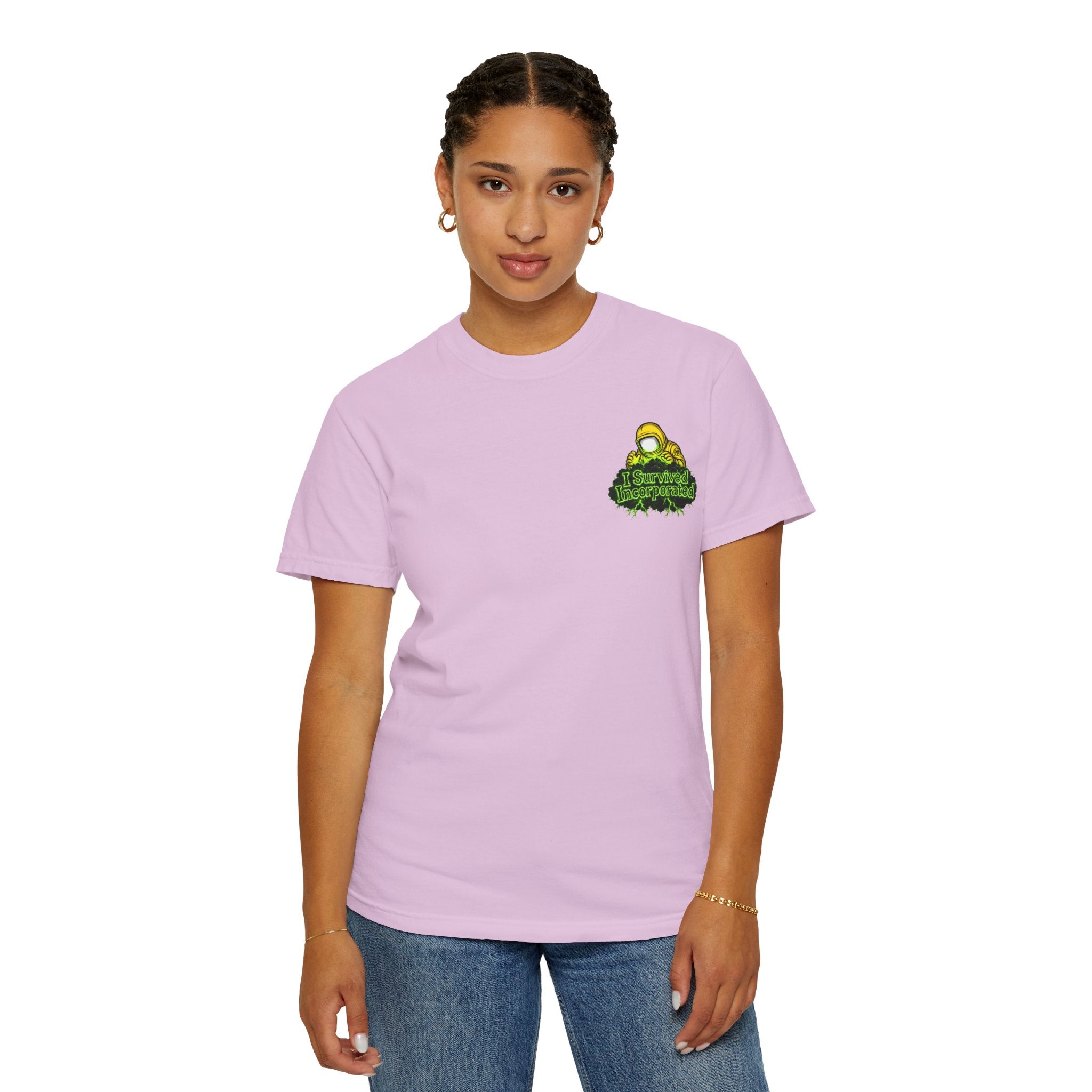 I Survived 2020 — "Please Stand By" Test Pattern Toxic Signal Tee Summer Premiere Unisex Garment-Dyed T-shirt