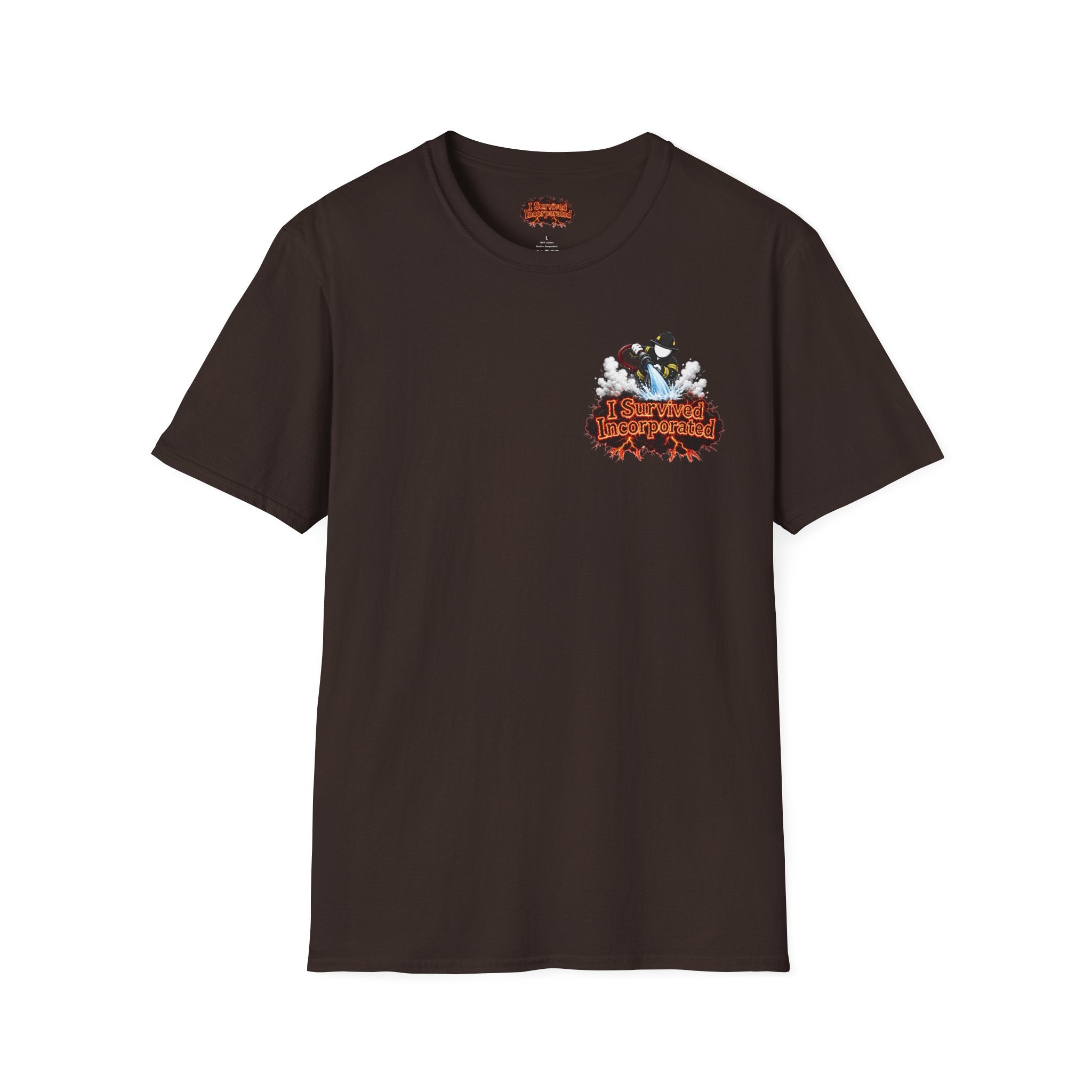 I Survived 2020 — "Please Stand By" Test Pattern Tee Wildfire Signal Edition Summer Premiere Unisex Softstyle T-Shirt