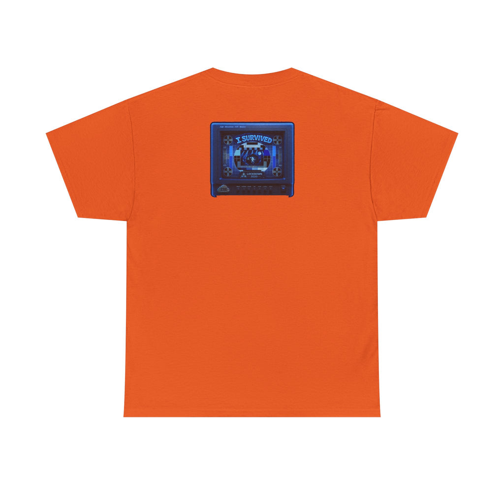 I Survived 2020 — "Please Stand By" Test Pattern Tee Lockdown Surveillance Edition Summer Exclusive Unisex Heavy Cotton Tee