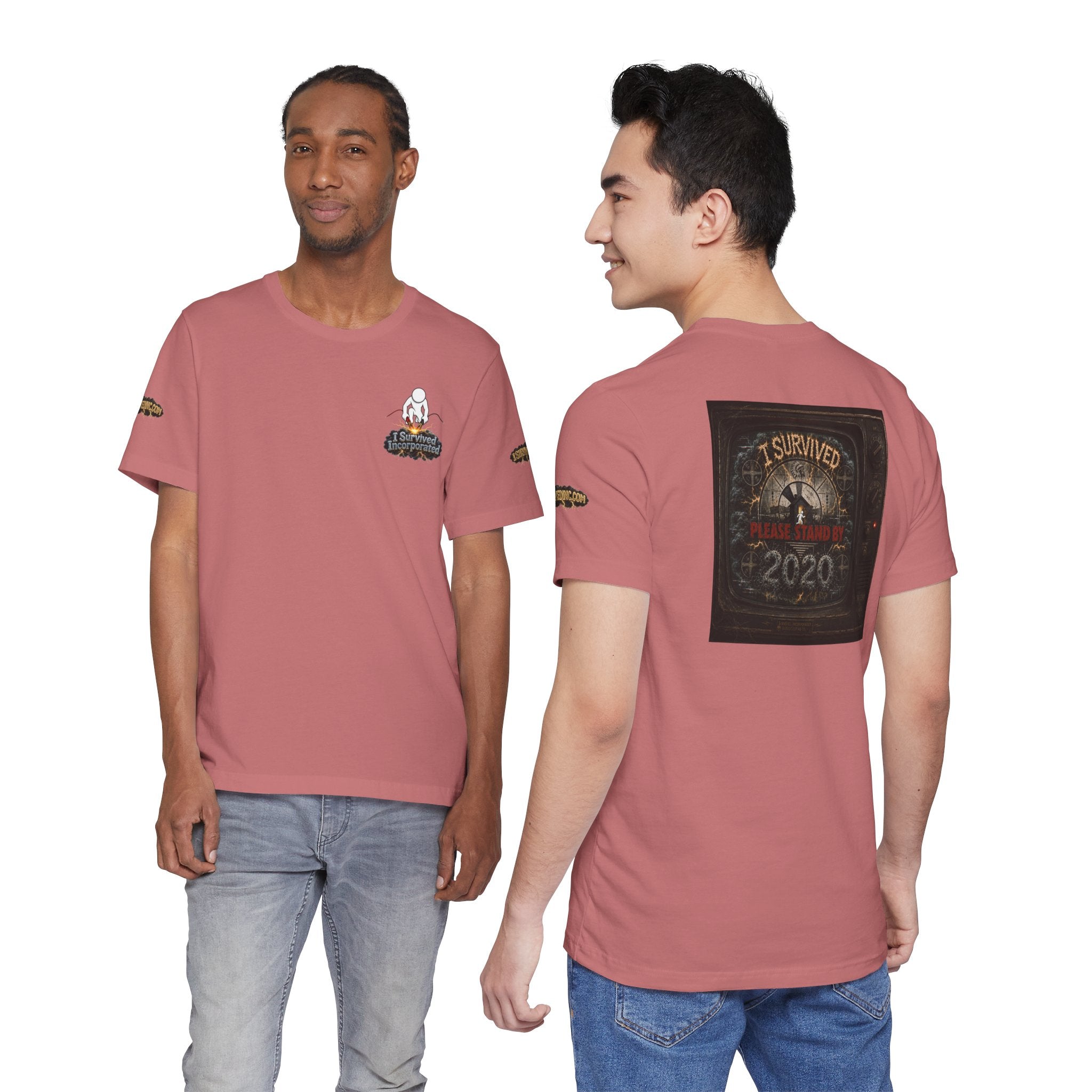 I Survived 2020 — "Please Stand By" Test Pattern Tee Special Edition Summer Premier Unisex Jersey Short Sleeve Tee
