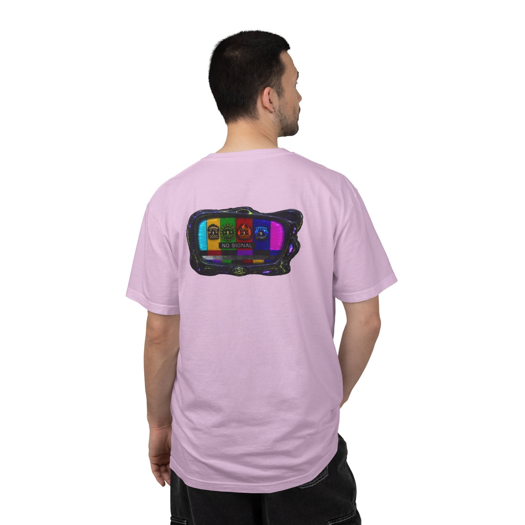 I Survived 2020 — "No Signal" Test Pattern Tee Alien Broadcast Finale Summer Premiere Unisex Garment-Dyed T-shirt