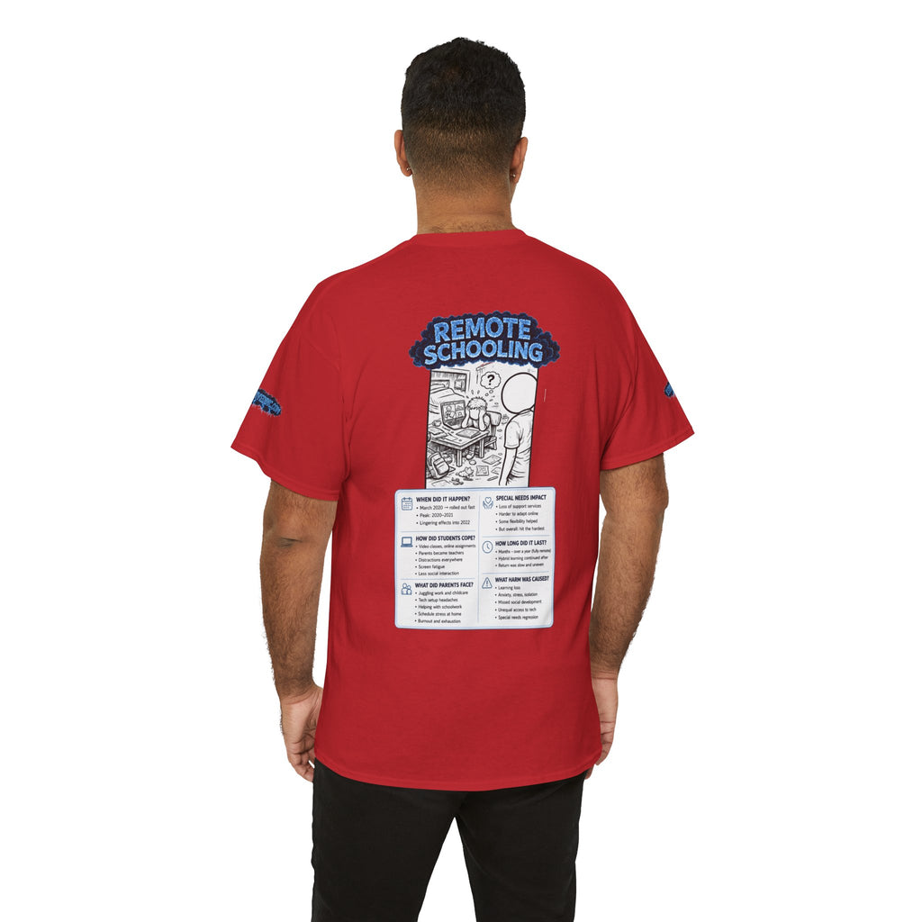 I Survived 2020 — LOCKDOWN S3:E3: Special Edition "Remote Schooling" Unisex Heavy Cotton Tee