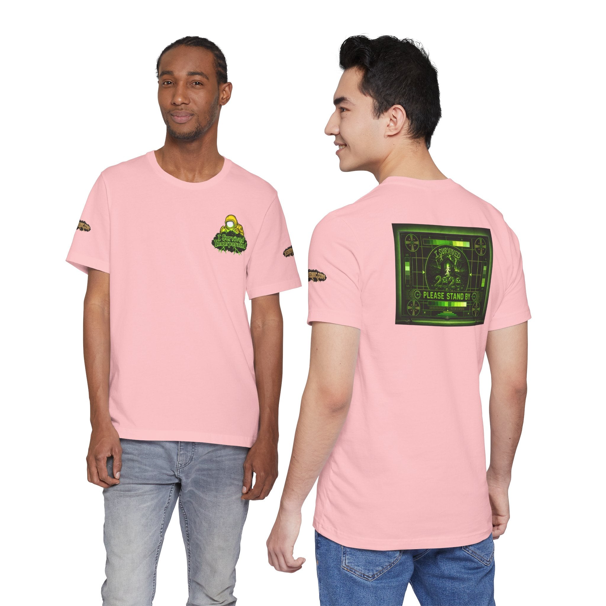 I Survived 2020 — "Please Stand By" Test Pattern Toxic Signal Tee Special Edition Summer Premiere Unisex Jersey Short Sleeve Tee