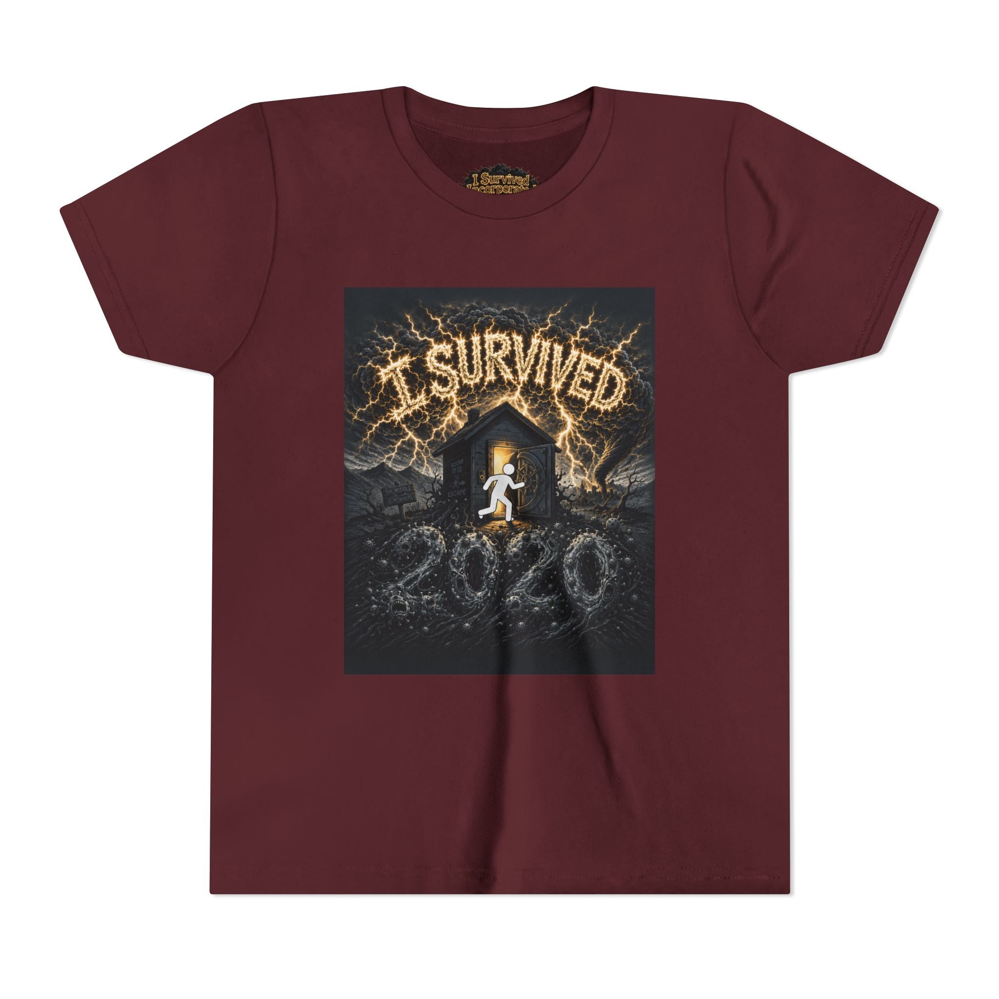 I Survived 2020 — Original Design Teaser Tee | Season 1 Premiere Drop Youth Short Sleeve Tee