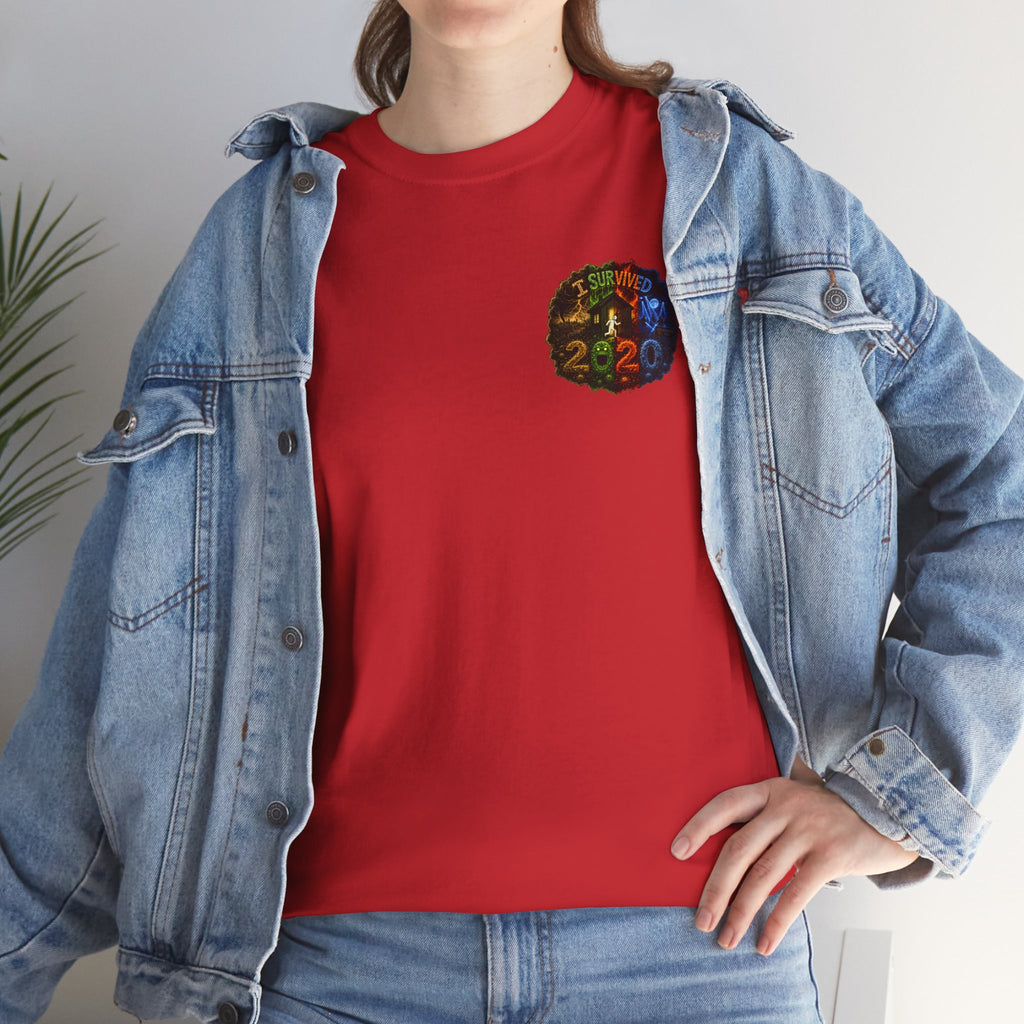 I Survived 2020 — "No Signal" Test Pattern Tee Alien Broadcast Finale Summer Premiere Unisex Heavy Cotton Tee