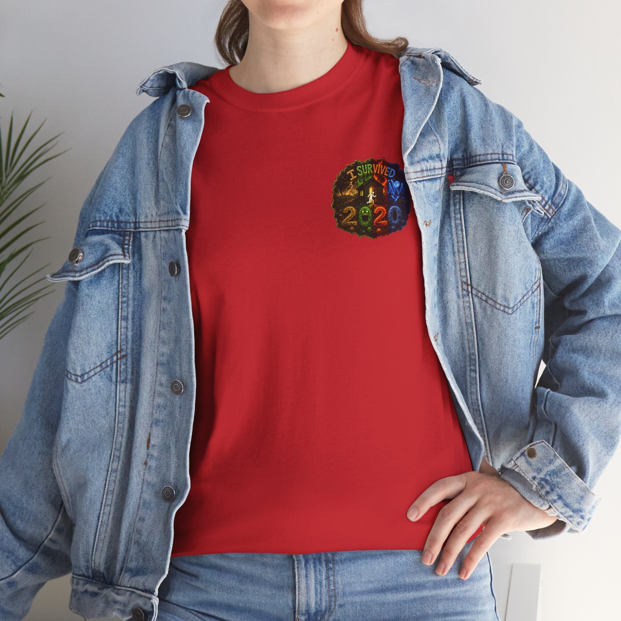 I Survived 2020 — "No Signal" Test Pattern Tee Alien Broadcast Finale Summer Premiere Unisex Heavy Cotton Tee
