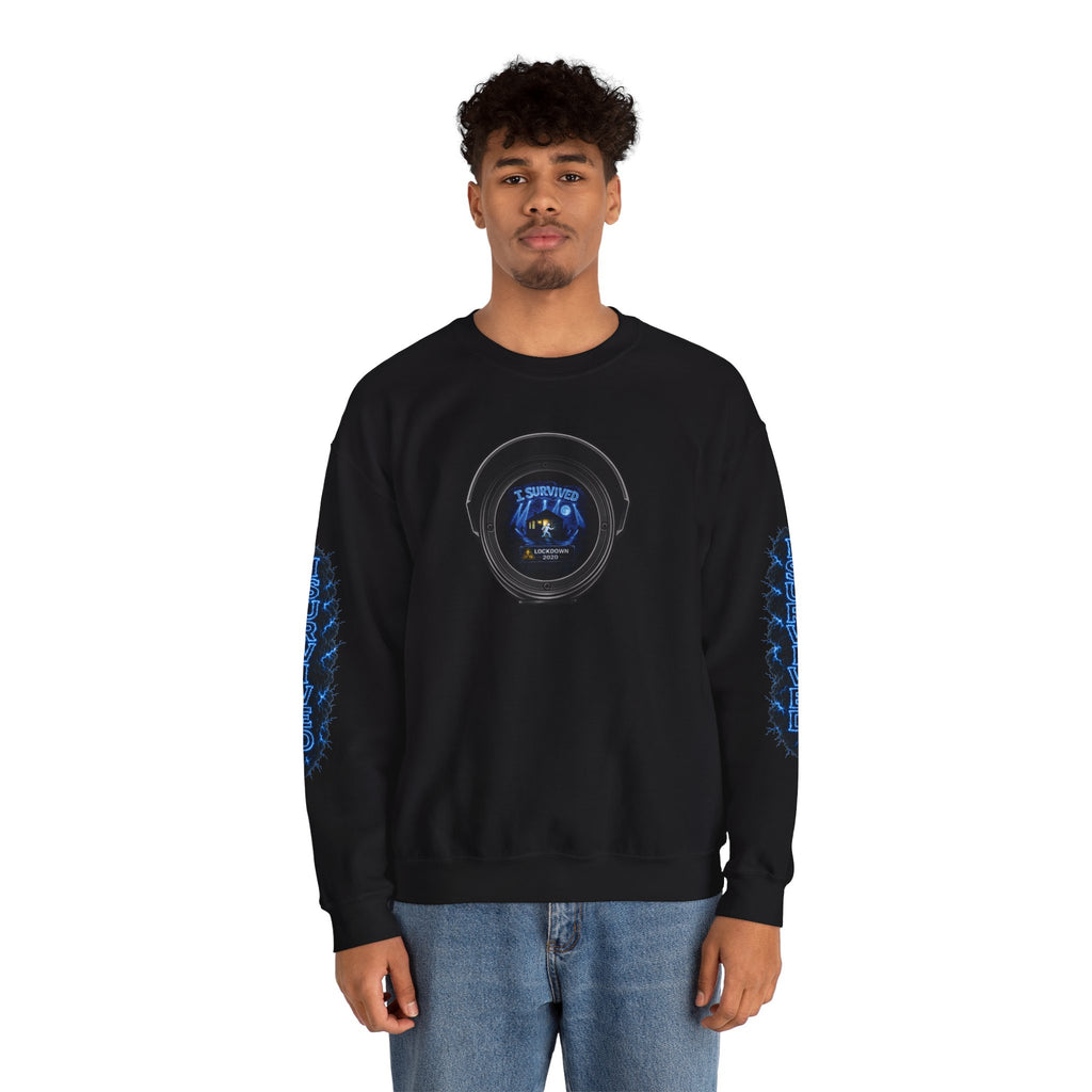 I Survived 2020 — LOCKDOWN S3:E4: Director's Cut "Working From Home" Unisex Heavy Blend™ Crewneck Sweatshirt