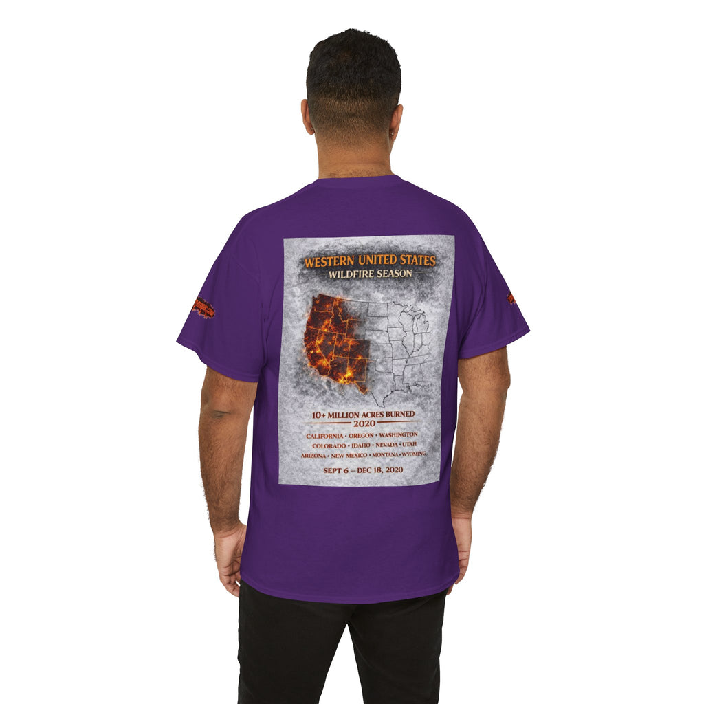 I Survived 2020 —  WILDFIRES S2:E4: Director's Cut Special Edition "Western U.S. Wildfire Season" Memorial Unisex Heavy Cotton Tee