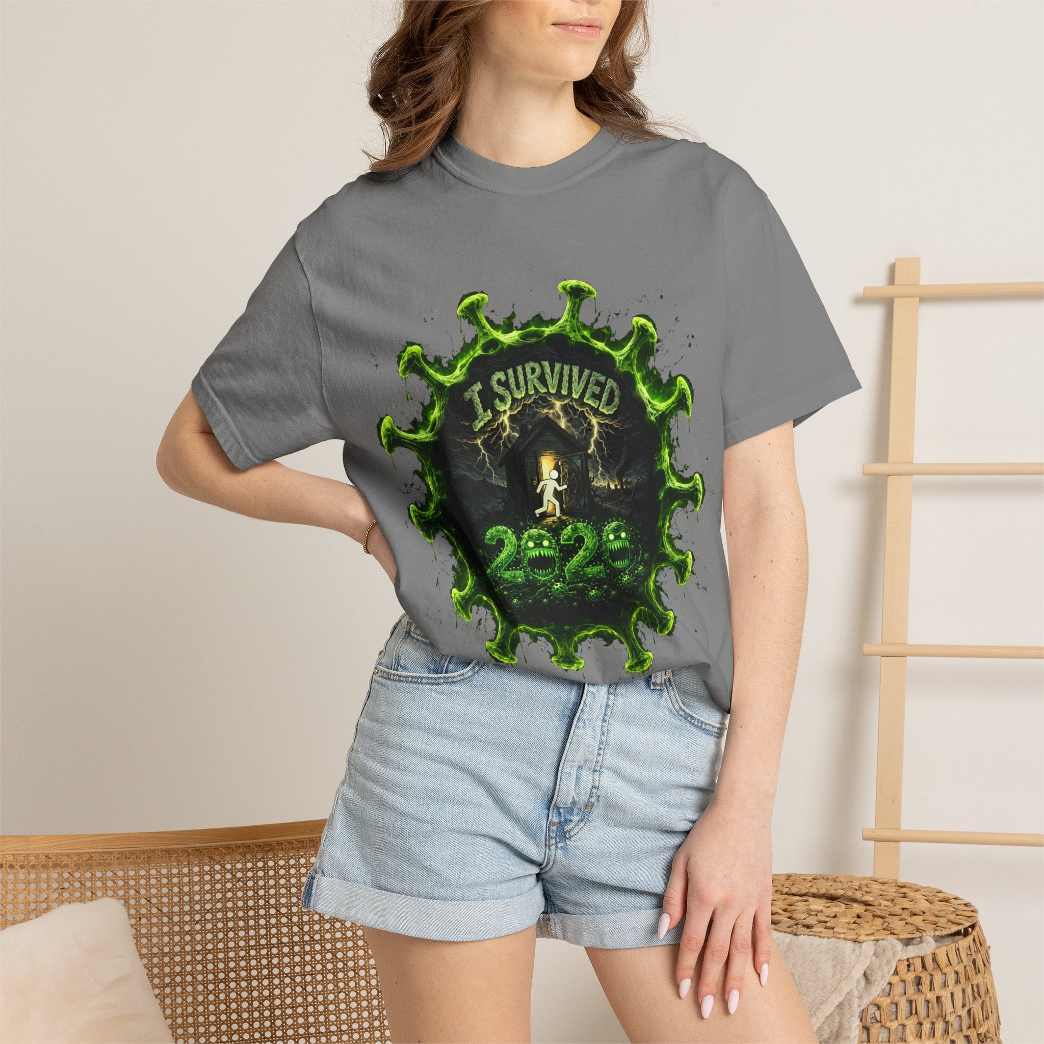 I Survived 2020 — Director's Cut S1:E5 "Delivery Doomsday" | Pandemic Edition Unisex Garment-Dyed T-shirt