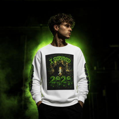 I Survived 2020 — PANDEMIC S1:E1: "COVID-19: The Coronavirus" Unisex Heavy Blend™ Crewneck Sweatshirt
