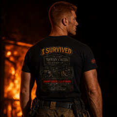 I Survived 2020 — WILDFIRES S2:E1: Director's Cut "Berry Creek" Memorial Unisex Garment-Dyed T-shirt