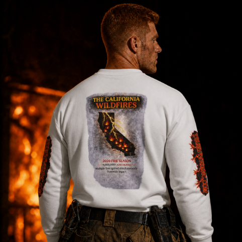 I Survived 2020 — WILDFIRES S2:E3: Director's Cut "The California Wildfires" Memorial Unisex Heavy Blend™ Crewneck Sweatshirt