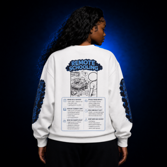 I Survived 2020 — LOCKDOWN S3:E3: Director's Cut Special Edition "Remote Schooling" Unisex Heavy Blend™ Crewneck Sweatshirt