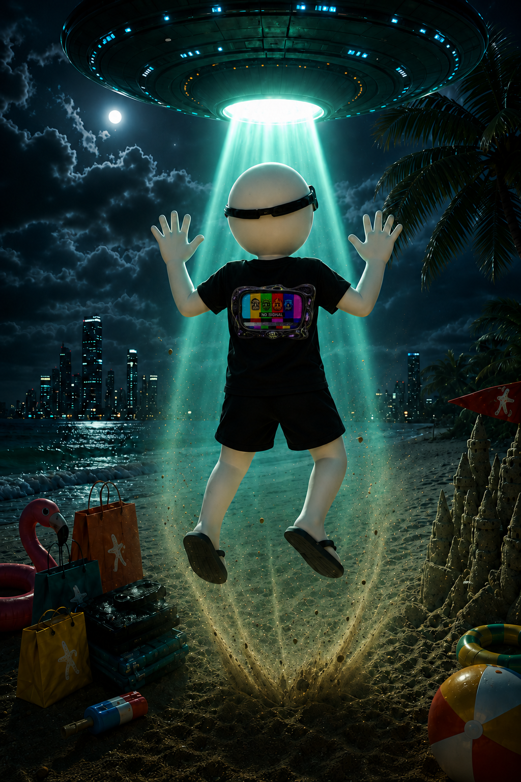 I Survived 2020 — "No Signal" Test Pattern Tee Alien Broadcast Finale Summer Premiere Unisex Jersey Short Sleeve Tee