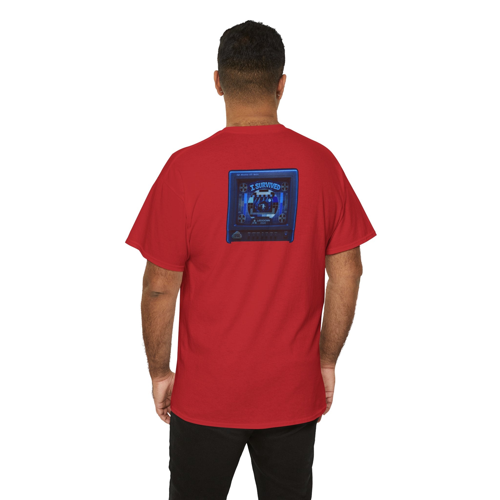 I Survived 2020 — "Please Stand By" Test Pattern Tee Lockdown Surveillance Edition Summer Exclusive Unisex Heavy Cotton Tee