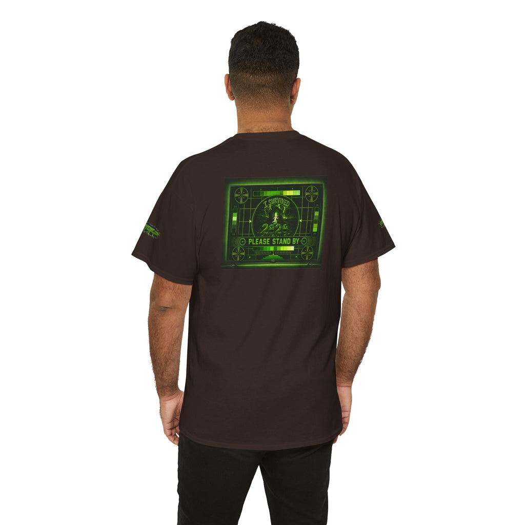 I Survived 2020 — "Please Stand By" Test Pattern Toxic Signal Tee Special Edition Summer Premiere Unisex Heavy Cotton Tee