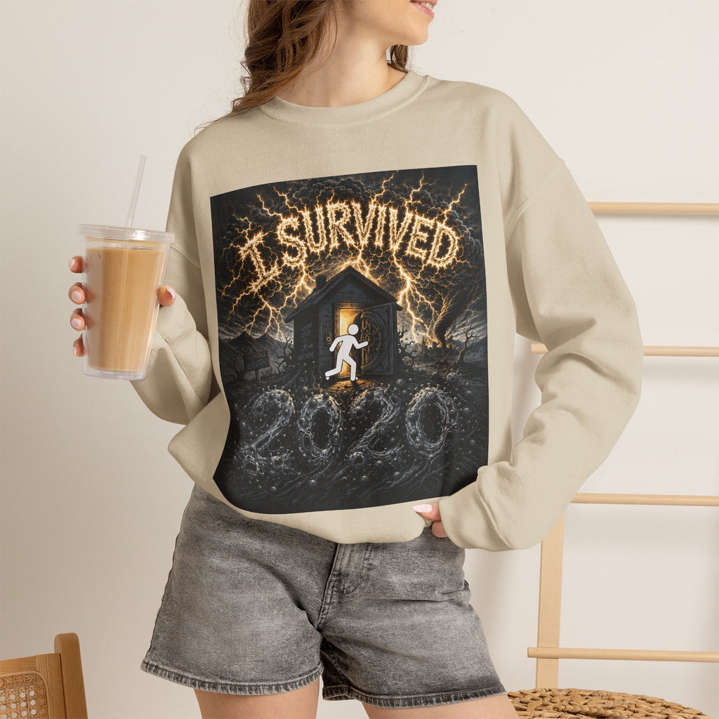 I Survived 2020 — Original PILOT Design Unisex Heavy Blend™ Crewneck Sweatshirt