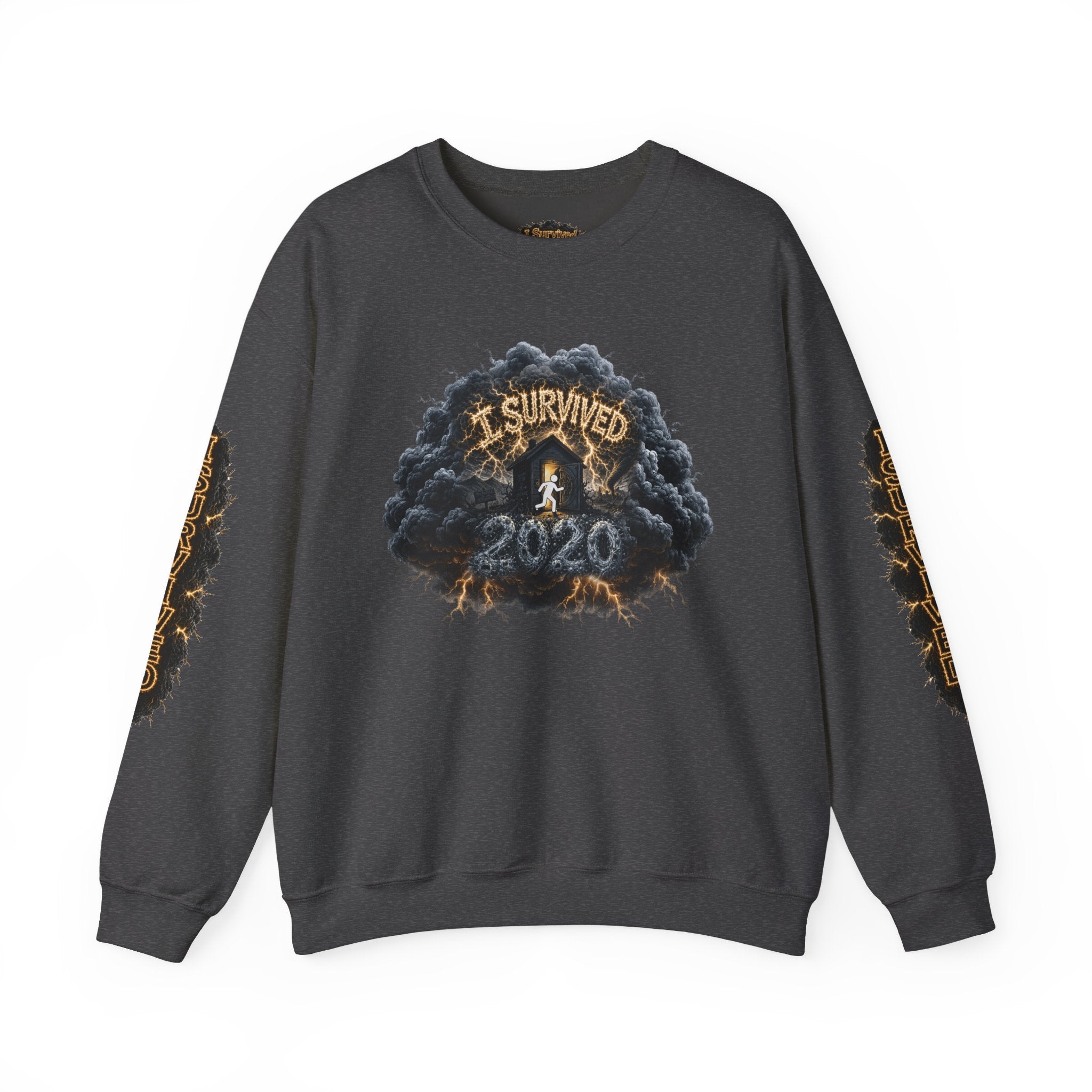 I Survived 2020 — Director's Cut Original Design Teaser Tee | Season 1 Premiere Drop Unisex Heavy Blend™ Crewneck Sweatshirt (SPECIAL EDITION)