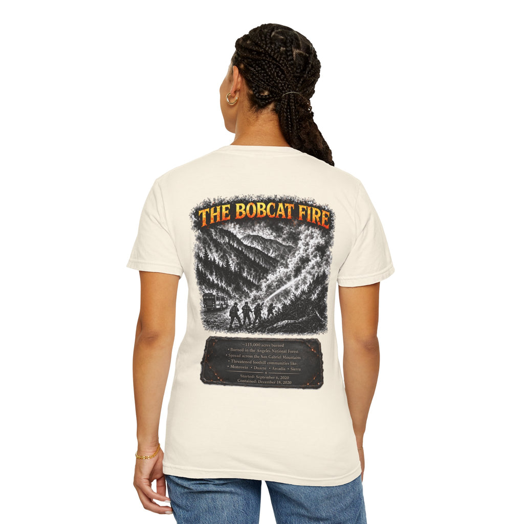 I Survived 2020 — Director's Cut S2:E2 "The Bobcat Fire" | Wildfire Edition Memorial Unisex Garment-Dyed T-shirt