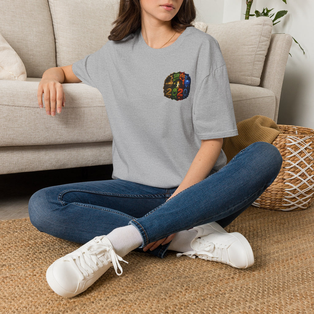 I Survived 2020 — "No Signal" Test Pattern Tee Alien Broadcast Finale Summer Premiere Unisex Softstyle T-Shirt