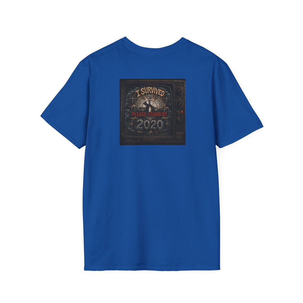 I Survived 2020 — "Please Stand By" Test Pattern Tee Summer Premier Unisex Softstyle T-Shirt