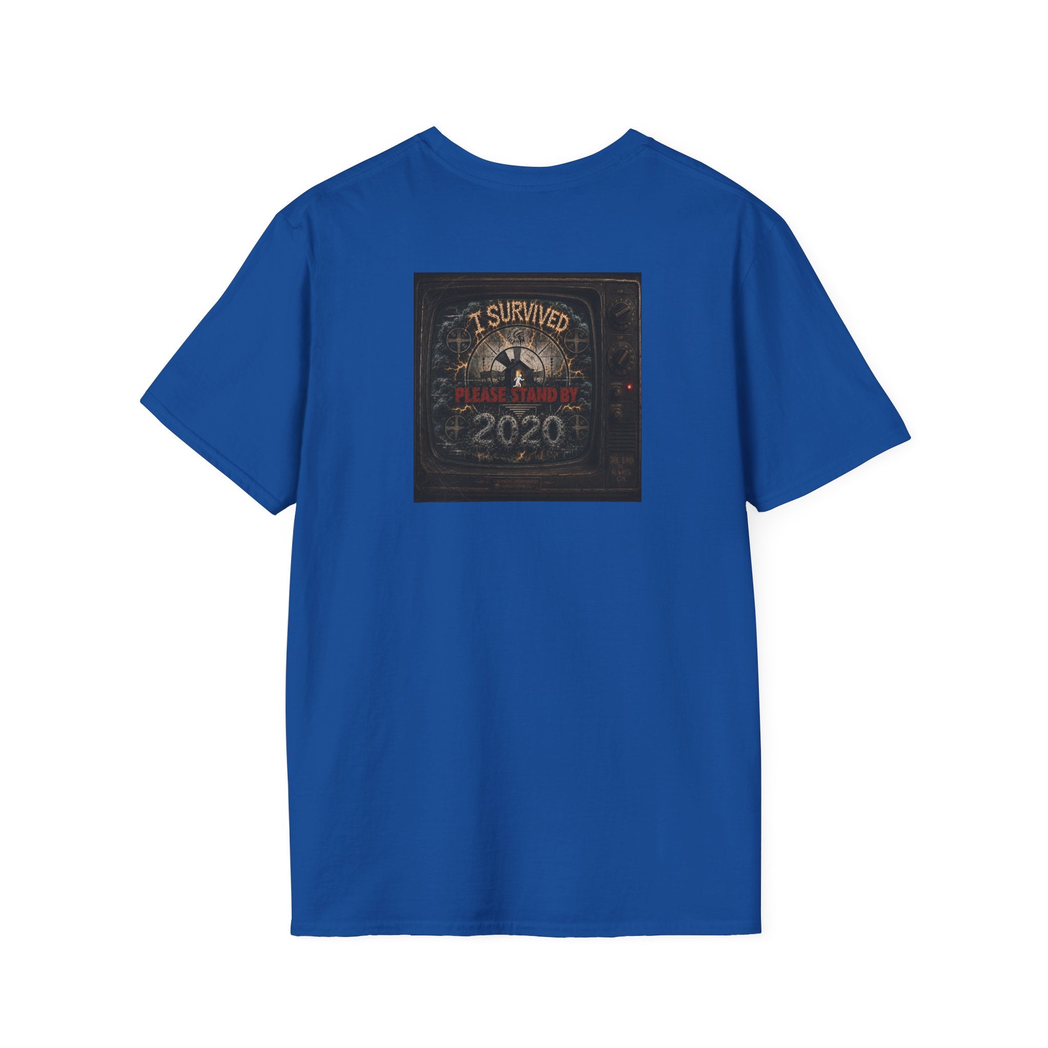I Survived 2020 — "Please Stand By" Test Pattern Tee Summer Premier Unisex Softstyle T-Shirt