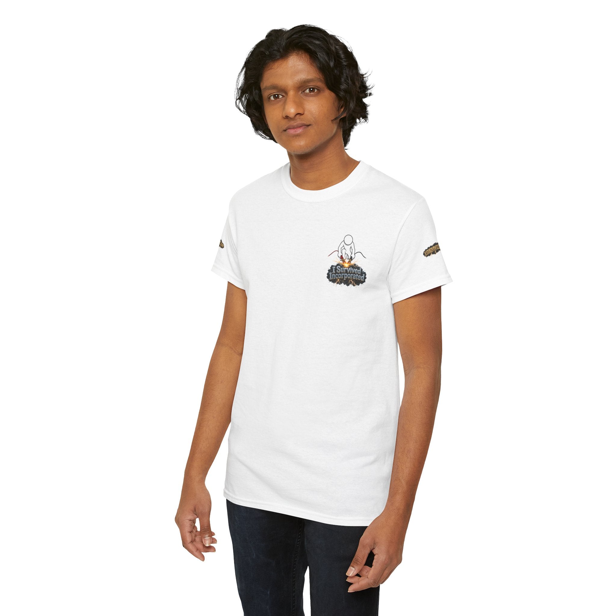 I Survived 2020 — "Please Stand By" Test Pattern Tee Special Edition Summer Premier Unisex Heavy Cotton Tee