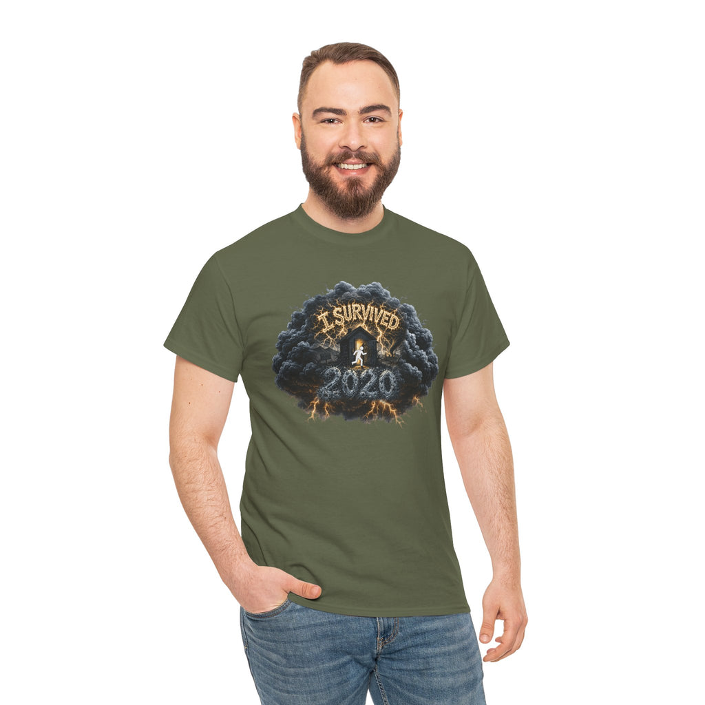 I Survived 2020 —  Deriector's Cut Original Design Teaser Tee | Season 1 Premiere Drop Unisex Heavy Cotton Tee