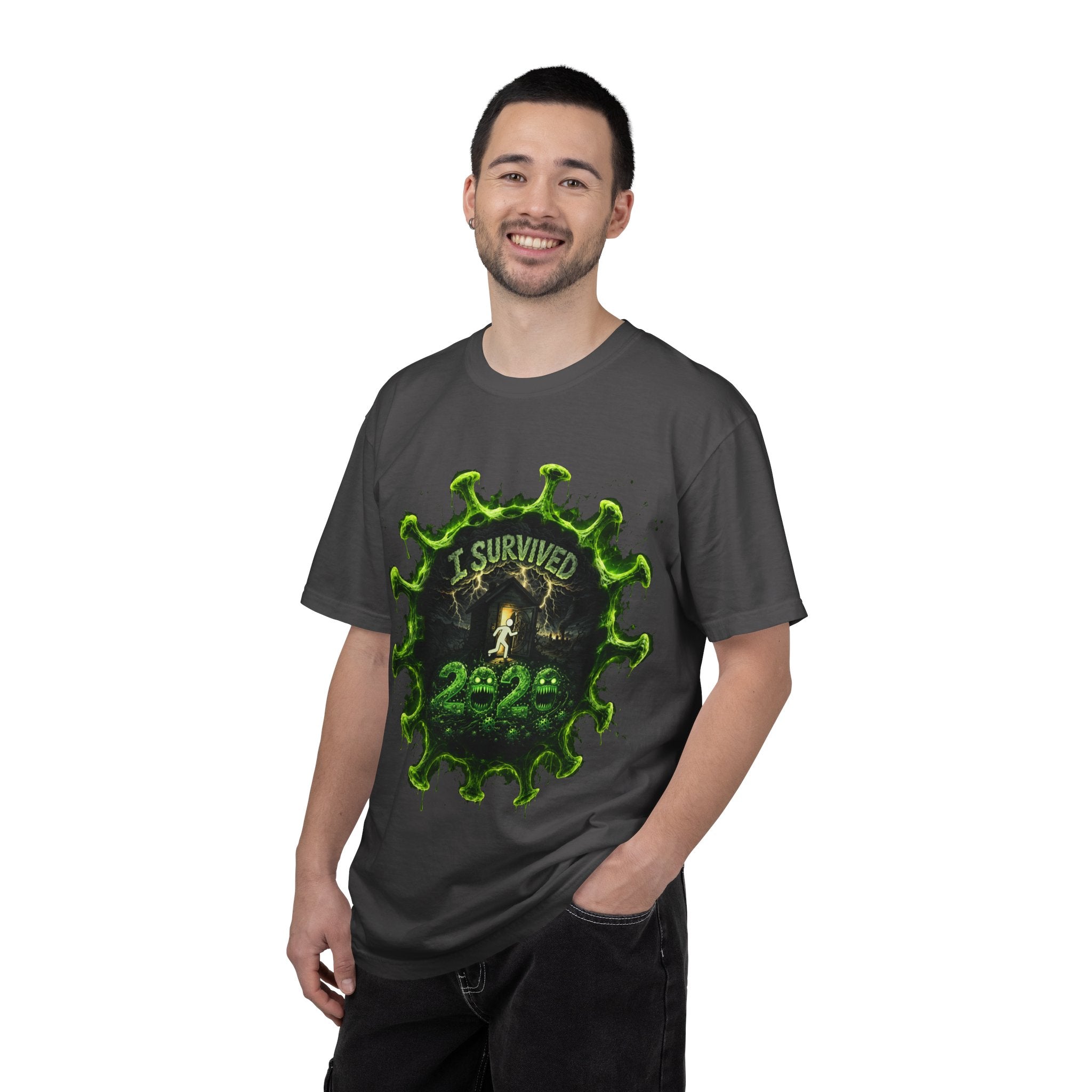 I Survived 2020 — Director's Cut S1:E4 "Mask Madness Mayhem Moment" | Pandemic Edition Unisex Garment-Dyed T-shirt