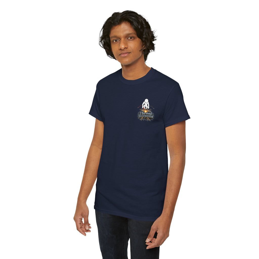 I Survived 2020 — "Please Stand By" Test Pattern Tee Summer Premier Unisex Heavy Cotton Tee