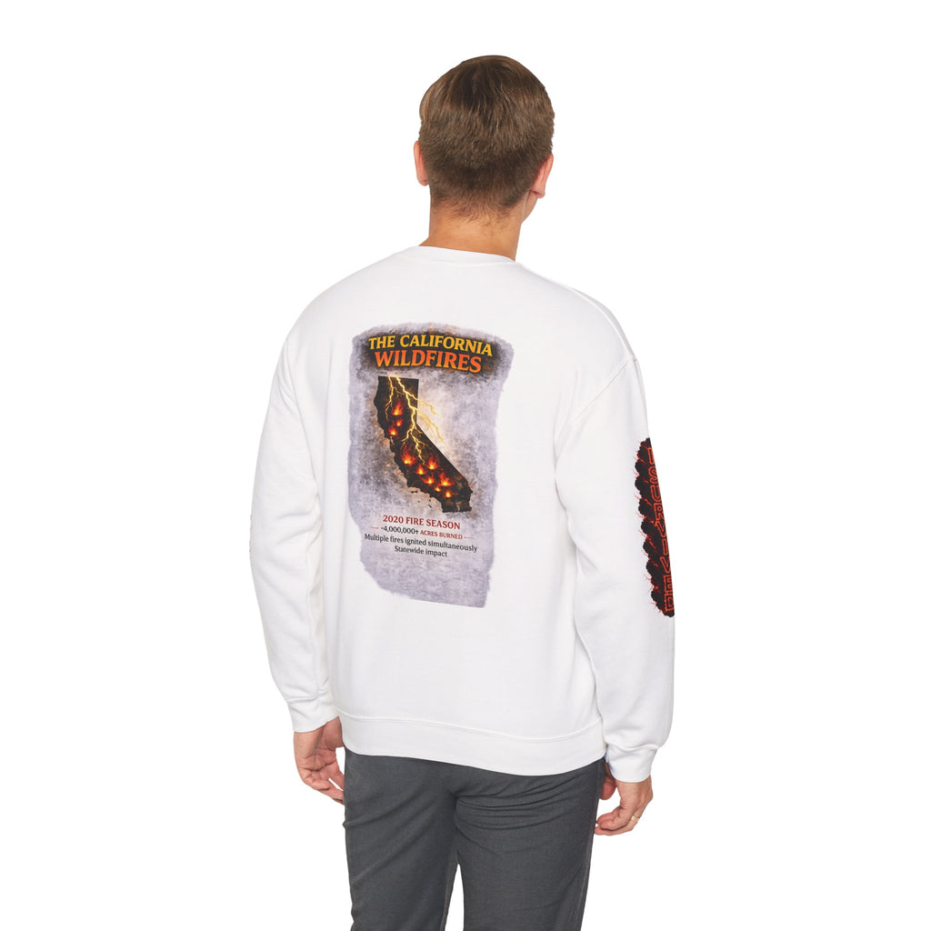 I Survived 2020 — Director's Cut S2:E3 "The California Wildfires" | Wildfire Edition Memorial Unisex Heavy Blend™ Crewneck Sweatshirt