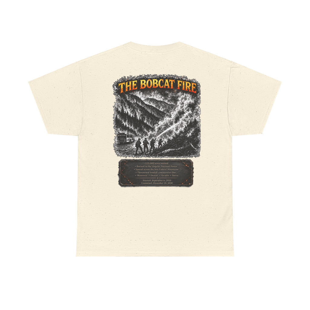 I Survived 2020 — WILDFIRES S2:E2: "The Bobcat Fire" Memorial Unisex Heavy Cotton Tee