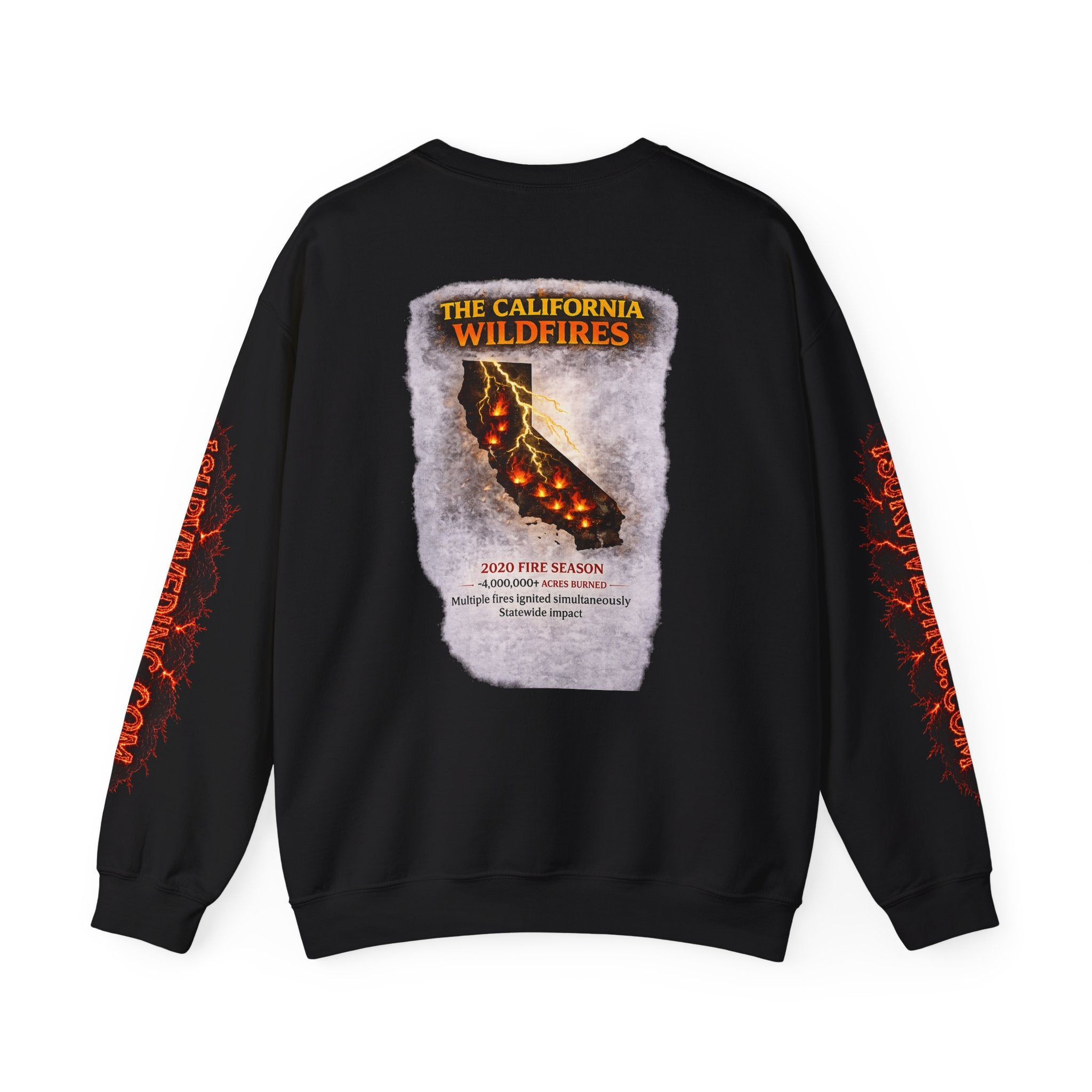 I Survived 2020 — S2:E3 "The California Wildfires" | Wildfire Edition Memorial Unisex Heavy Blend™ Crewneck Sweatshirt